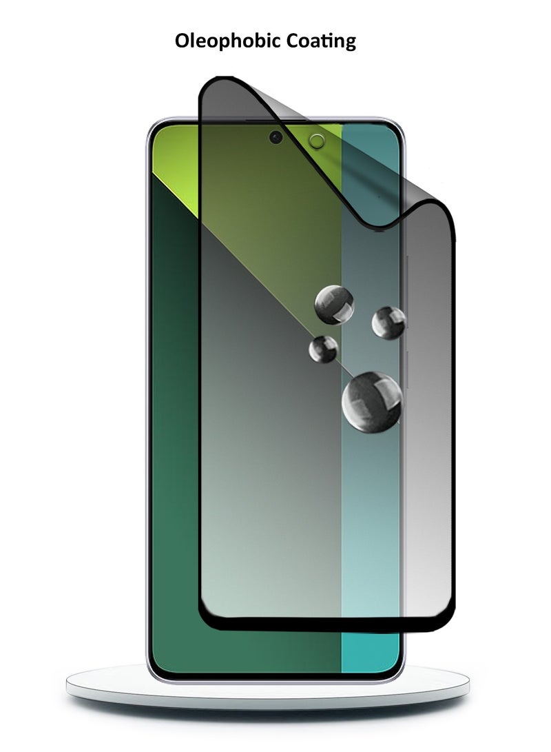 Wtech Nano Ceramic Privacy Full Glue Full Cover Matte Flexible Screen Protector For Xiaomi Redmi Note 13 Pro 5G 2023 Clear/Black - Image 5