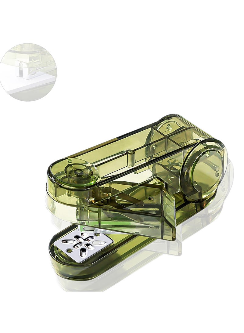 CMGTYYD Transparent rotary stapler, 360-degree rotary desktop stapler, light and flexible, efficient binding new experience, 25-sheet capacity, suitable for office or school - Image 1