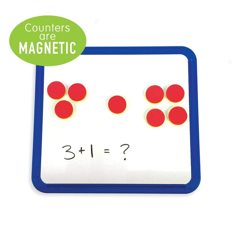 EAI Education QuietShapeÂ® Foam Double-Sided Magnetic Two-Color Counters - Set of 200 - Image 2