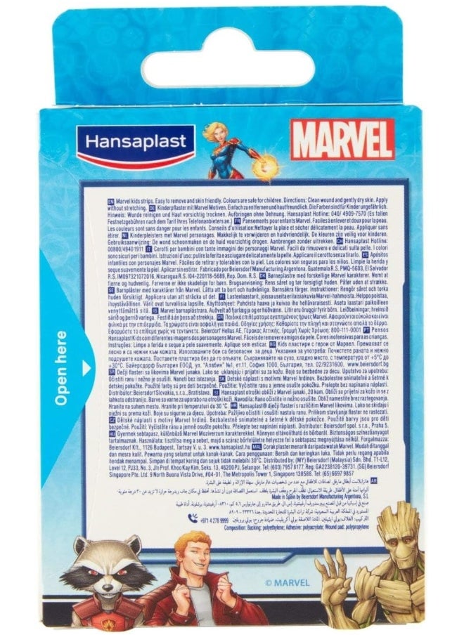 Hansaplast Hansaplast Marvel Avengers Kids Plasters, Soft and Breathable Colorful Strips, Water-Resistant and Strong Adhesive Plaster, Painless Removal and Gentle on the Young Skin, 20 Strips  - Image 3