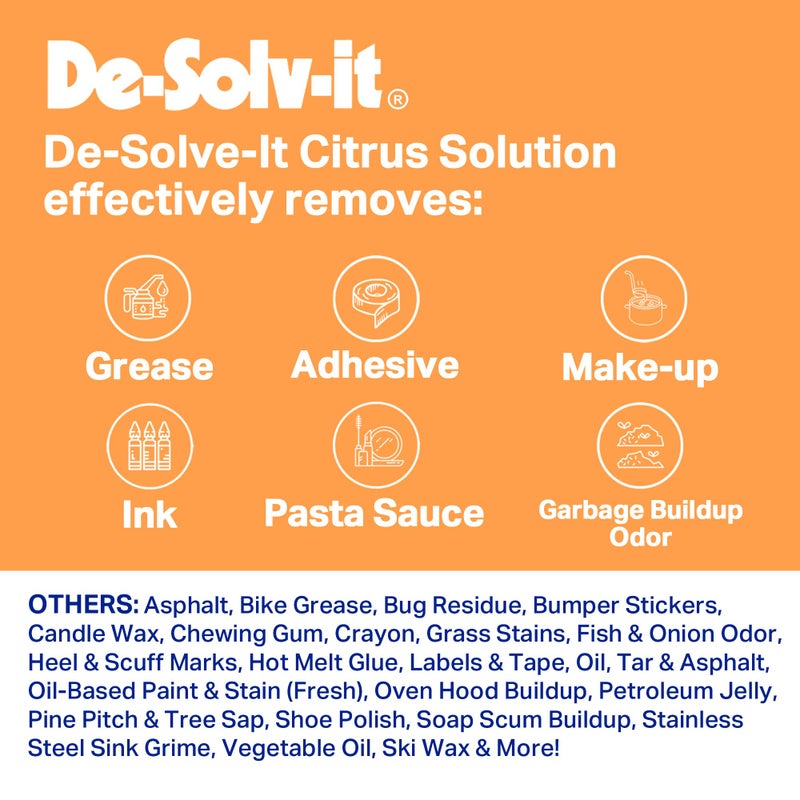 De-Solv-It Orange-sol 10497 De-solv-it Citrus Solution Spray, 32 Oz - Image 3