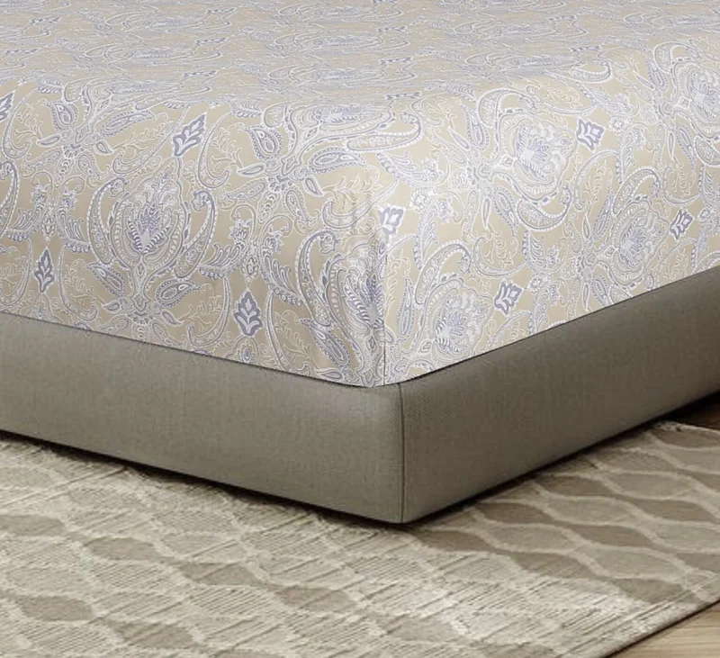 DWELL 200 Thread Count Printed Jasper Fitted Sheet Set