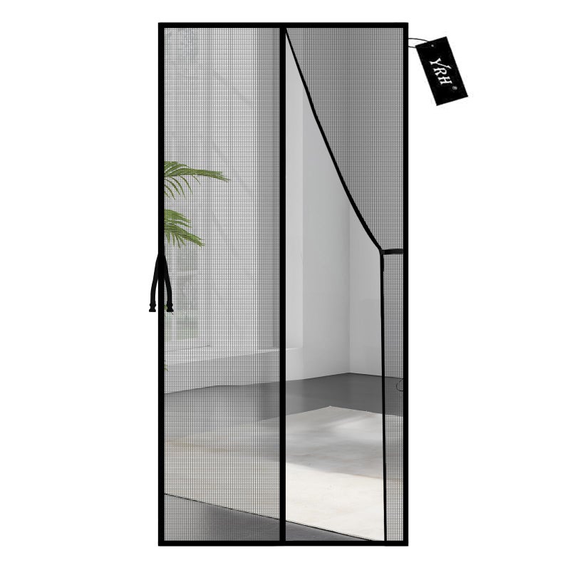 YRH Magnetic Fly Screen Door,Fiberglass Enhanced Screen Mesh,with Stay Open Buckles,Heavy Duty Self-Sealing Mesh,(Fit for Door Size:36x82 Inch,Screen Itself Size:38x83 Inch,Black) - Image 1