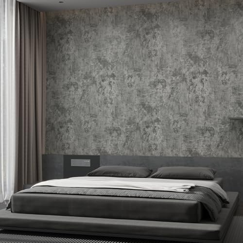 Magielif 36x394 Extra Wide Grey Concrete Wallpaper Peel and Stick Matte Vinyl Gray Cement Contact Paper Removable Waterproof Easy to Apply and Clean Countertop Paper for Bedroom Basement Bathroom - Image 3