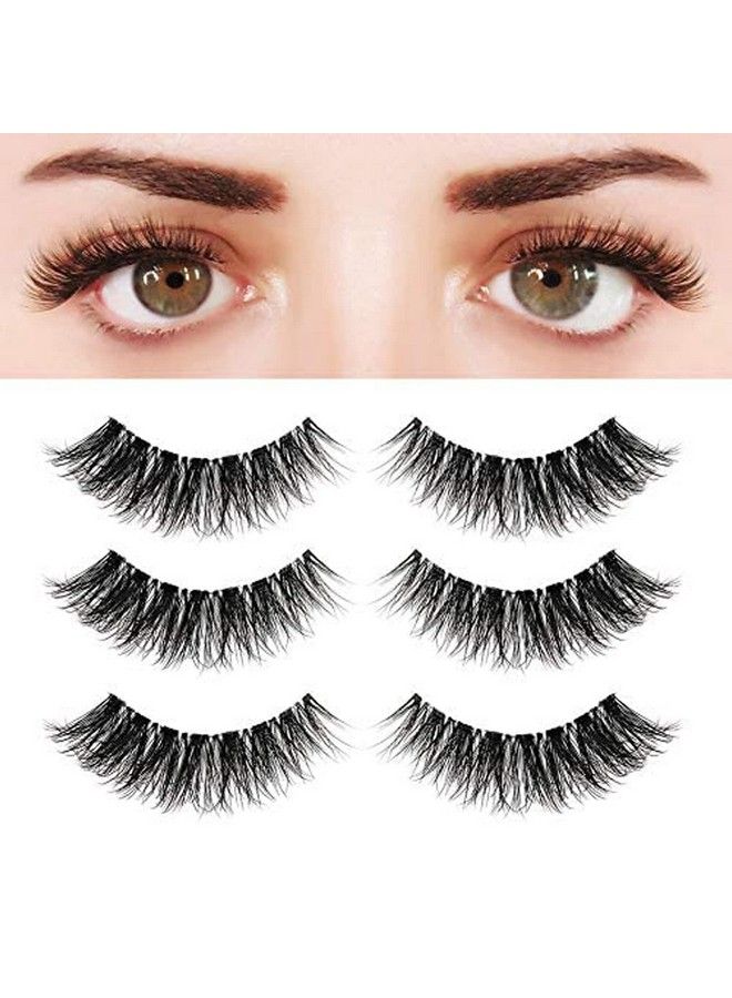 BEPHOLAN Eyelashes Natural Look False Lashes Bepholan Fake Eyelashes 5D Super Fluffy False Eyelashes Clear Band Wispy Lashes 3Pack Faux Mink Lashesxmz92 - Image 1