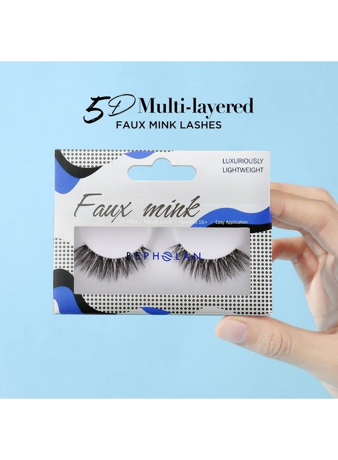 BEPHOLAN Eyelashes Natural Look False Lashes Bepholan Fake Eyelashes 5D Super Fluffy False Eyelashes Clear Band Wispy Lashes 3Pack Faux Mink Lashesxmz92 - Image 3
