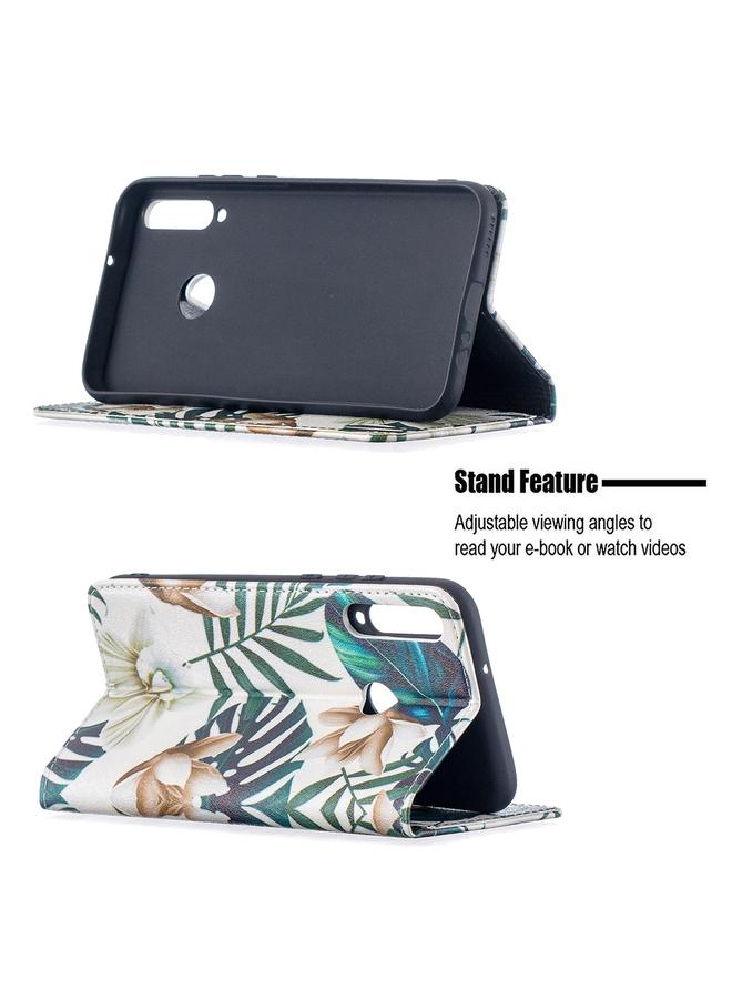 Green Tiger Case For Huawei Y7p Colored Drawing Pattern Invisible Magnetic Horizontal Flip PU Leather Case with Holder & Card Slots & Wallet - Image 4