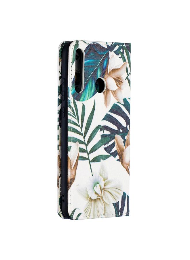 Green Tiger Case For Huawei Y7p Colored Drawing Pattern Invisible Magnetic Horizontal Flip PU Leather Case with Holder & Card Slots & Wallet - Image 3