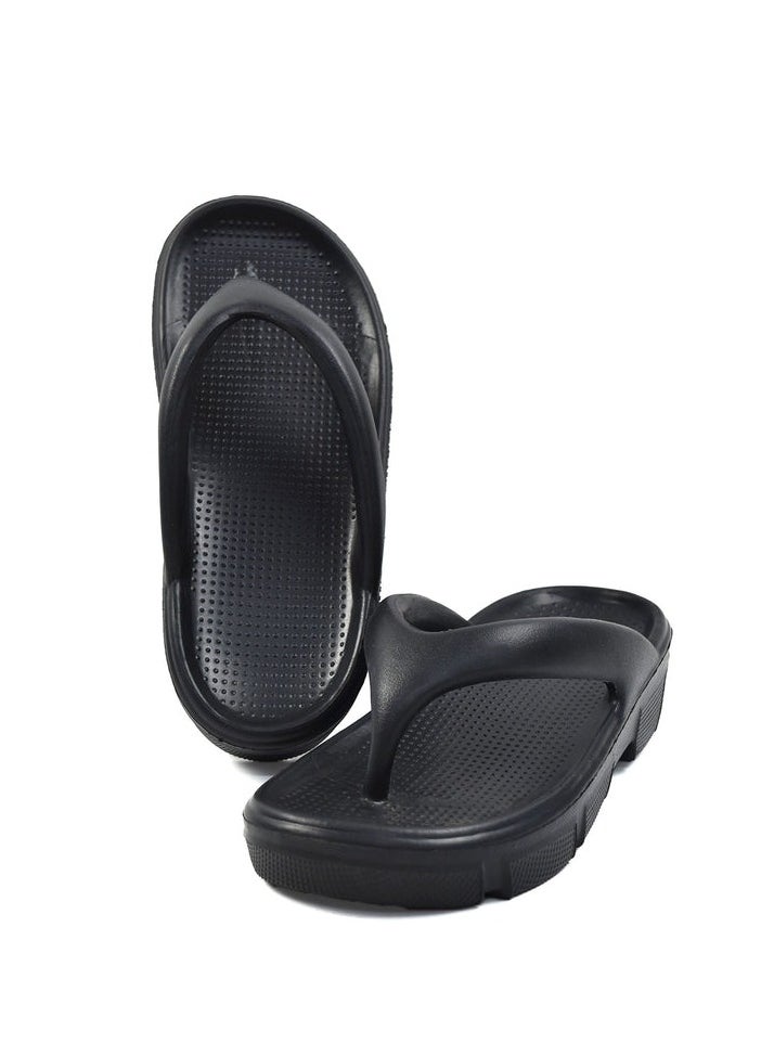 Generic - Women's Rubber Flip Flops black  2024 - Image 1