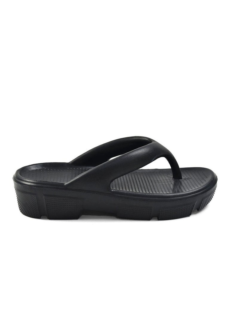 Generic - Women's Rubber Flip Flops black  2024 - Image 1