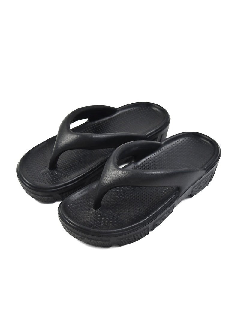 Generic - Women's Rubber Flip Flops black  2024 - Image 1