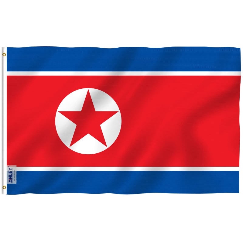 ANLEY Fly Breeze 3x5 Foot DPRK Flag Vivid Color and Fade proof Canvas Header and Double Stitched N Korean National Flags Polyester with Brass Grommets 3 X 5 Ft - Image 2