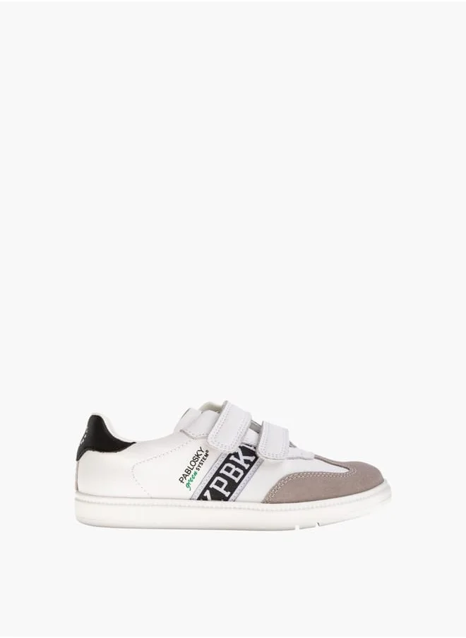 بابلوسكي Boys Textured Shoes With Hook & Loop Closure