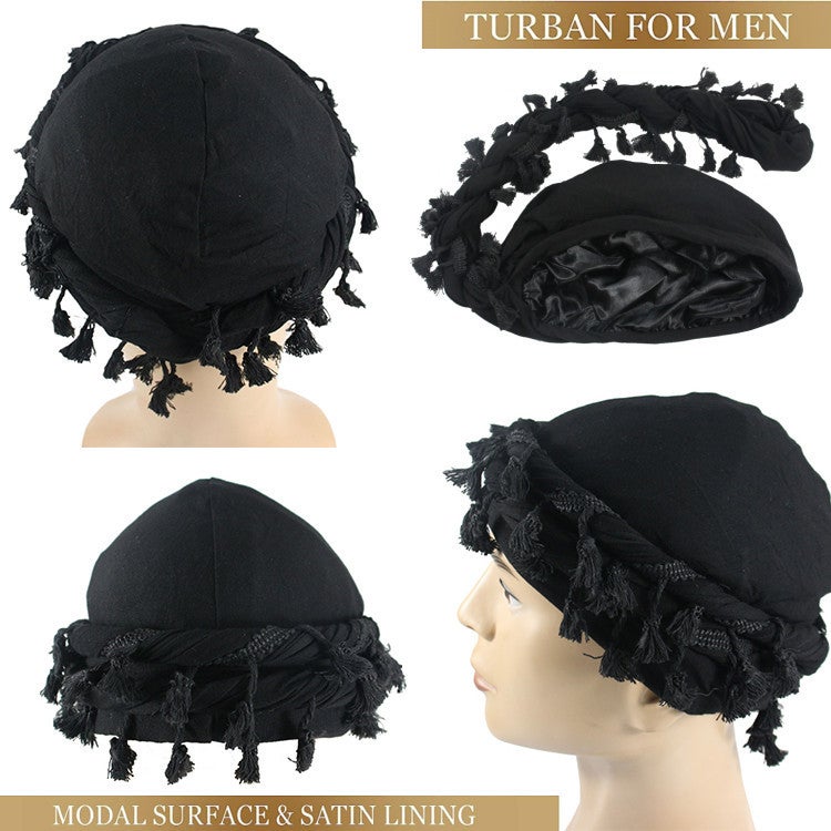 New Arrival Raw Edge Hood Men'S Hip-Hop Distinctive Pullover Hat High Quality Satin Inner Twisted Cap - Image 2