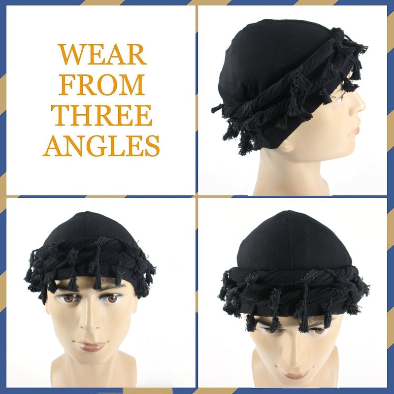 New Arrival Raw Edge Hood Men'S Hip-Hop Distinctive Pullover Hat High Quality Satin Inner Twisted Cap - Image 4