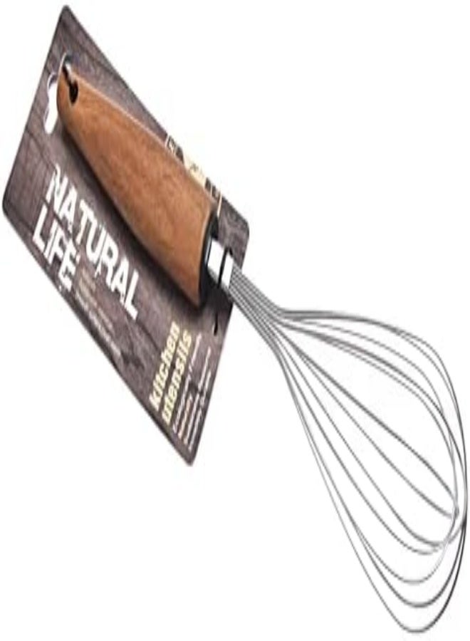 AKDC Natural Life Stainless Steel Whisk With Acacia Wood Handle, Ac-Ka0063 - Image 3