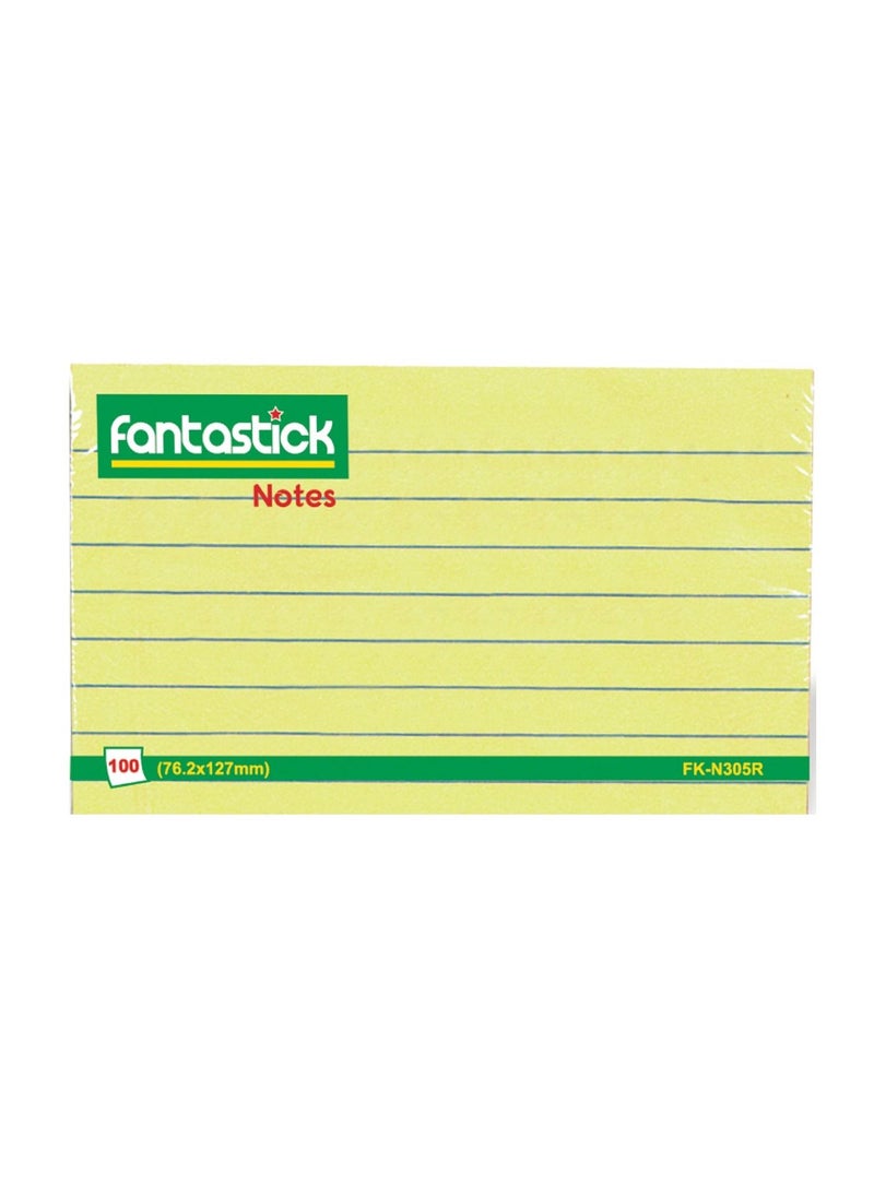 Fantastick - 6-Piece Ruled Sticky Notes In Assorted Sizes - Image 1