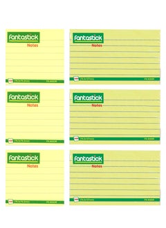 6-Piece Ruled Sticky Notes In Assorted Sizes
