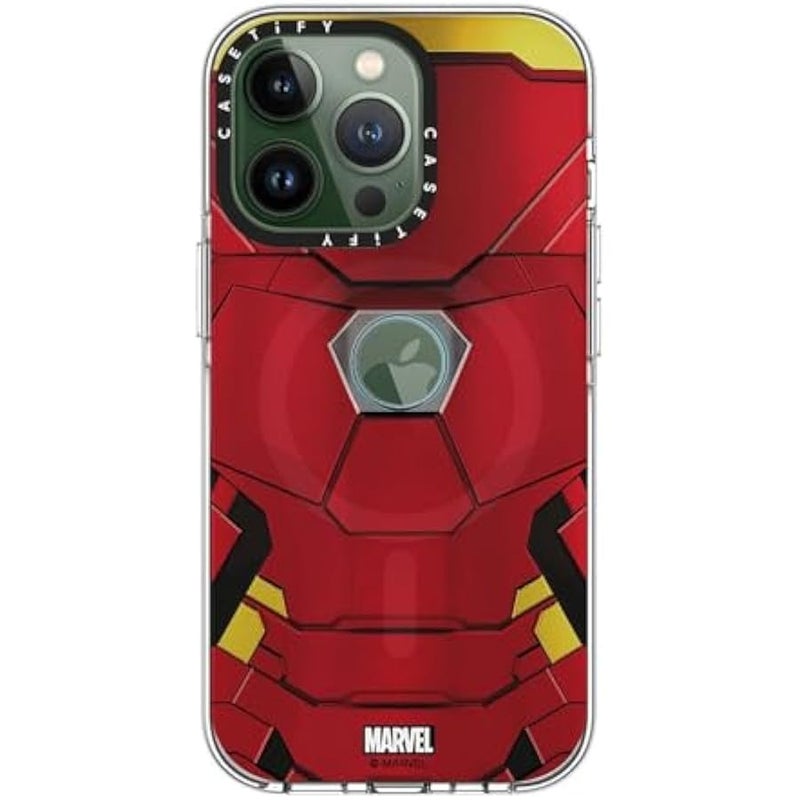 Casetify Clear iPhone 13 Pro Case 【Iron Man Co-Lab/Not Yellowing / 6.6ft Drop Protection/Compatible with Magsafe】 - Iron Man Suit - Clear - Image 3