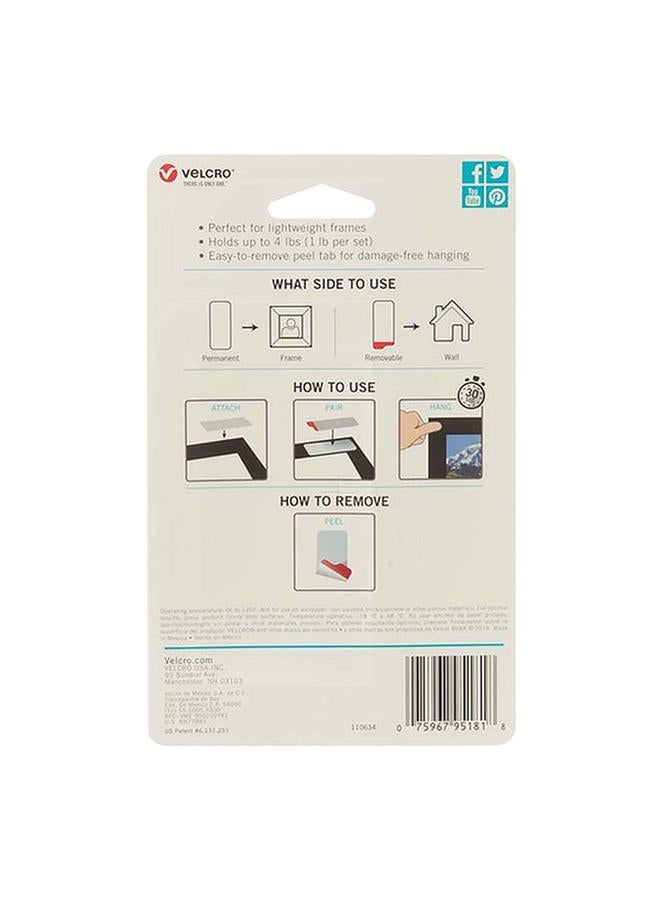 Velcro 4 lbs Hangables Removable Wall Fastener Set Pack of 4 - Image 2