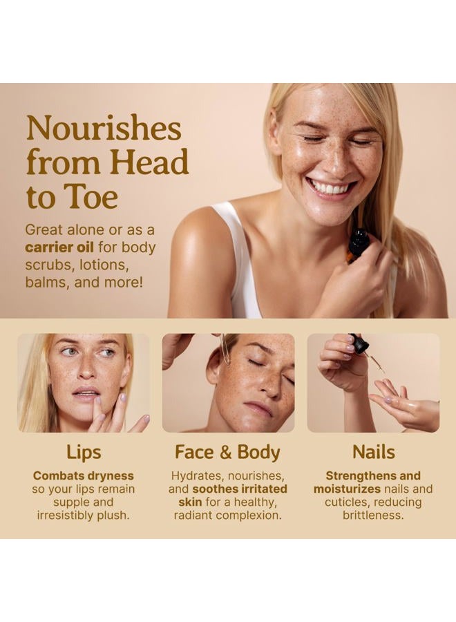 Bella Terra Oils زيت البحر النبق العضوي 8 أونصات - كنز معصور على البارد، مليء بأوميغا-3 وأوميغا-6، توهج مشع في كل زجاجة - Image 5