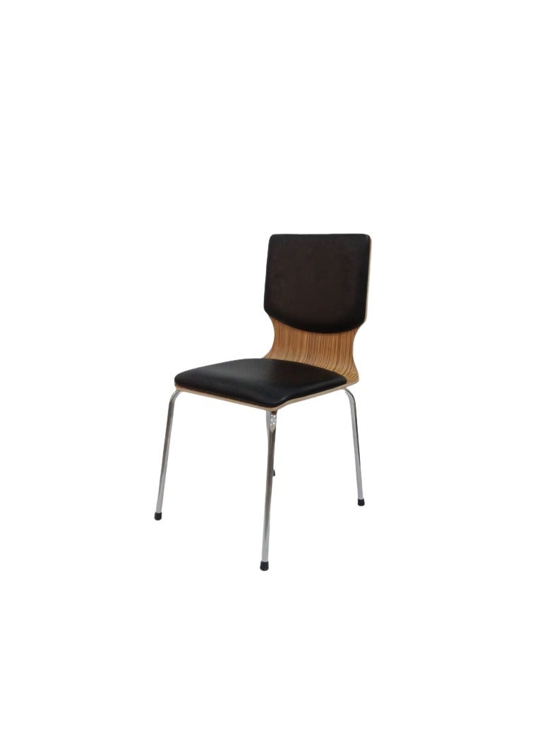 Ergonomic Black&Beige Modern Chair 50X50X110 Cm
