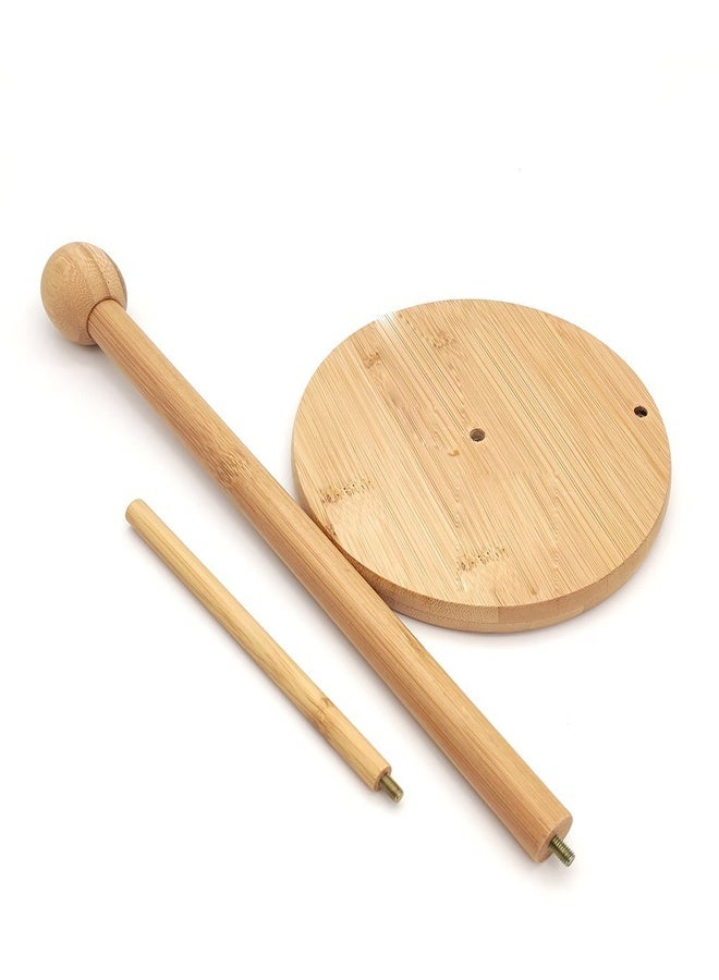 ATM Natural Bamboo Paper Towel Holder with Slanted Pole – 15x31cm - Image 5