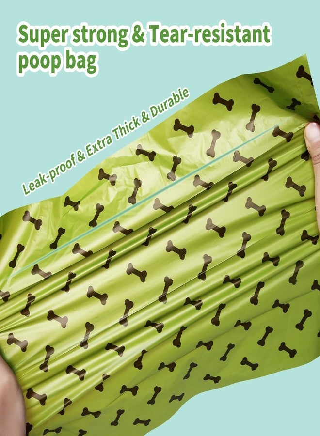 Petgoof™ - أكياس قمامة للكلاب، نفايات الحيوانات الأليفة أثناء المشي في الهواء الطلق، موزع فضلات القطط والكلاب المحمول اللطيف (عبوة من 3 لفائف أكياس) (3) - Image 3