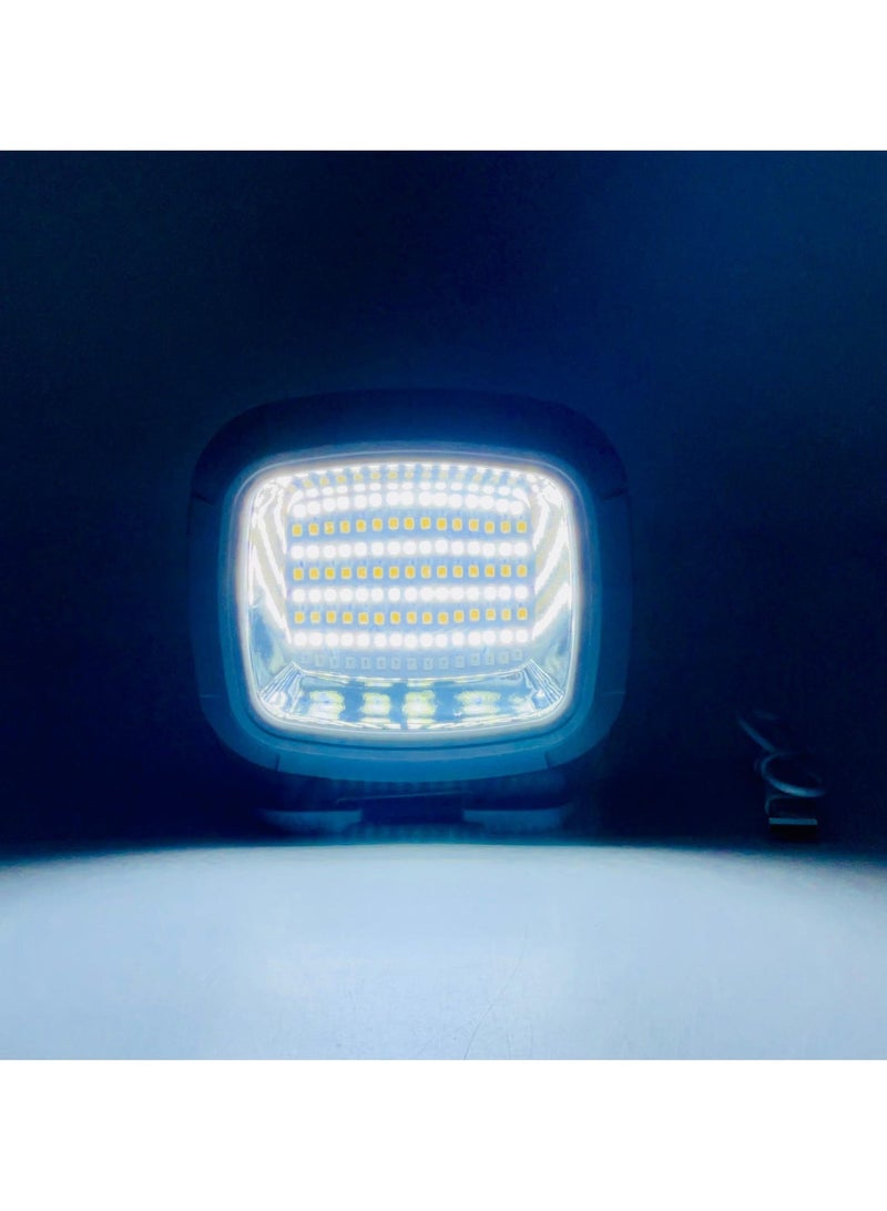 ال سي مصباح LED قابل لإعادة الشحن عبر منفذ USB، عالي السطوع، مصباح عمل محمول للاستخدام في التخييم الخارجي وحالات الطوارئ والاستخدام اليومي - Image 1