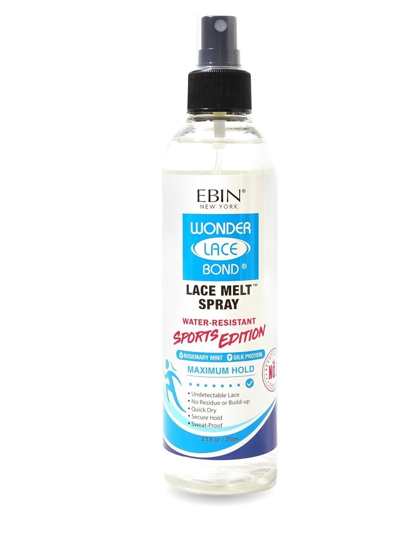 EBIN NEW YORK EBIN NEW YORK Wonder Bond Melt Spray Sports Edition 8oz/250ml | Rosemary Mint Infused | Maximum Hold, No Residue | Long-Lasting, Water-Resistant, Protects Edges | Undetectable Look  - Image 1