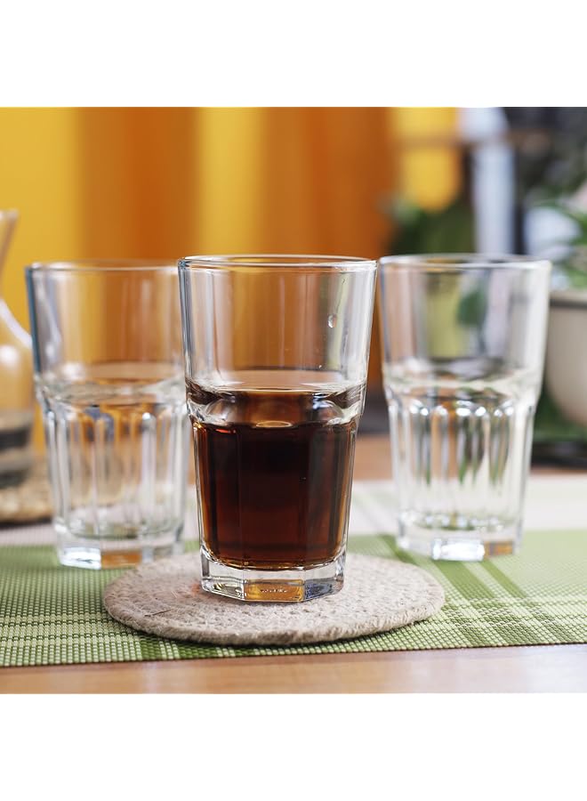 Centra Hi Ball Glass 300Ml , Clear ,P01961, 6 Pc Set