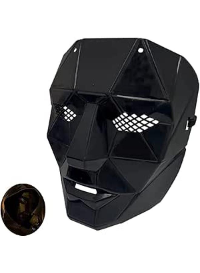 Squid Game Mask Halloween Squid Game Costume 2021 TV Cosplay Full Face Cover Masquerade Accessories Halloween Props Christmas Gifts (Boss)