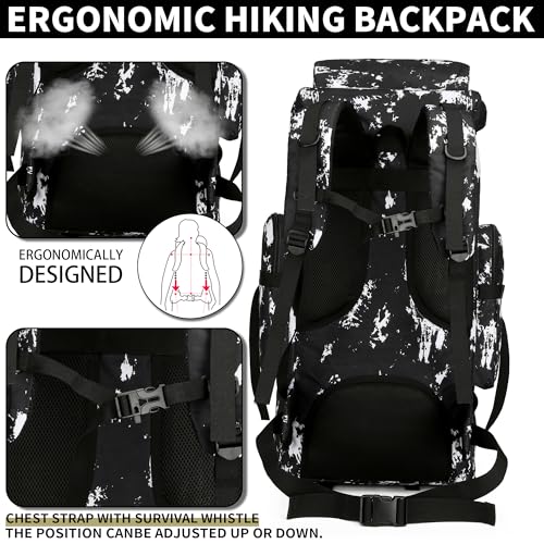 W WINTMING Hiking Backpack for Men 70L/100L Camping Backpack Military Rucksack Molle 3 Days Assault Pack for Climbing - Image 5