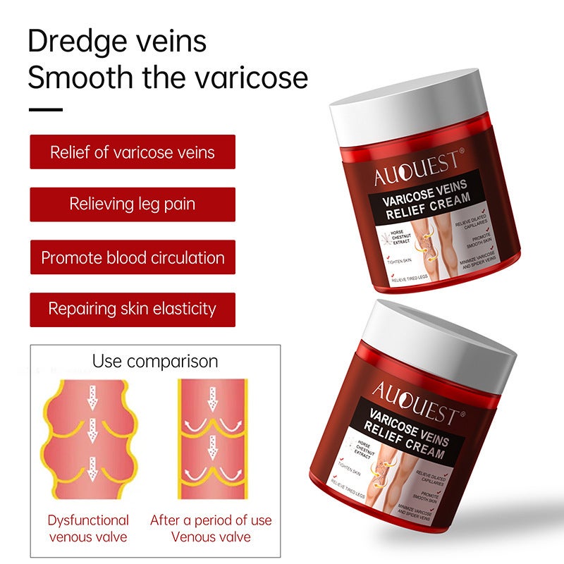 Leg Vein Gel 80G Effective Pain Relief - Blood Vessel Protrusion Treatment Certified Quality for Healthcare Professionals and Individuals With Leg Vein Discomfort - Image 3