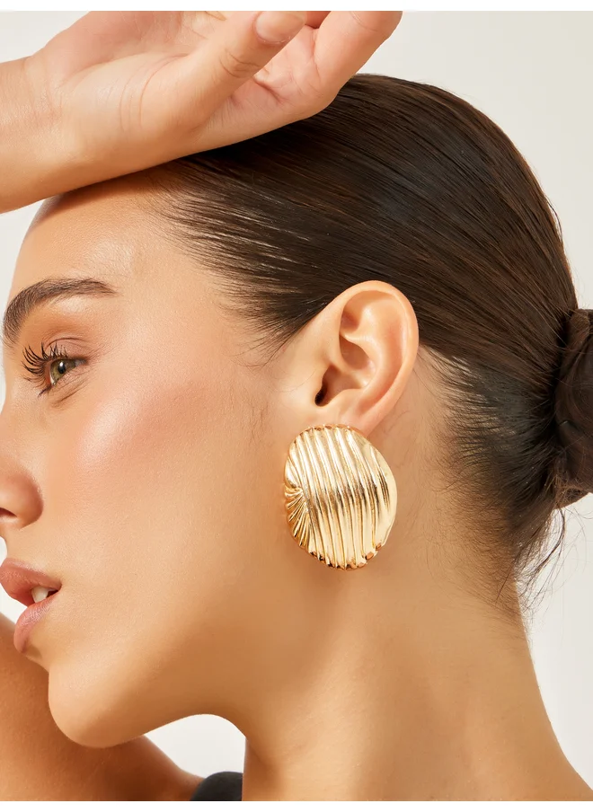 ستايلي Styli Textured Dangle Earrings