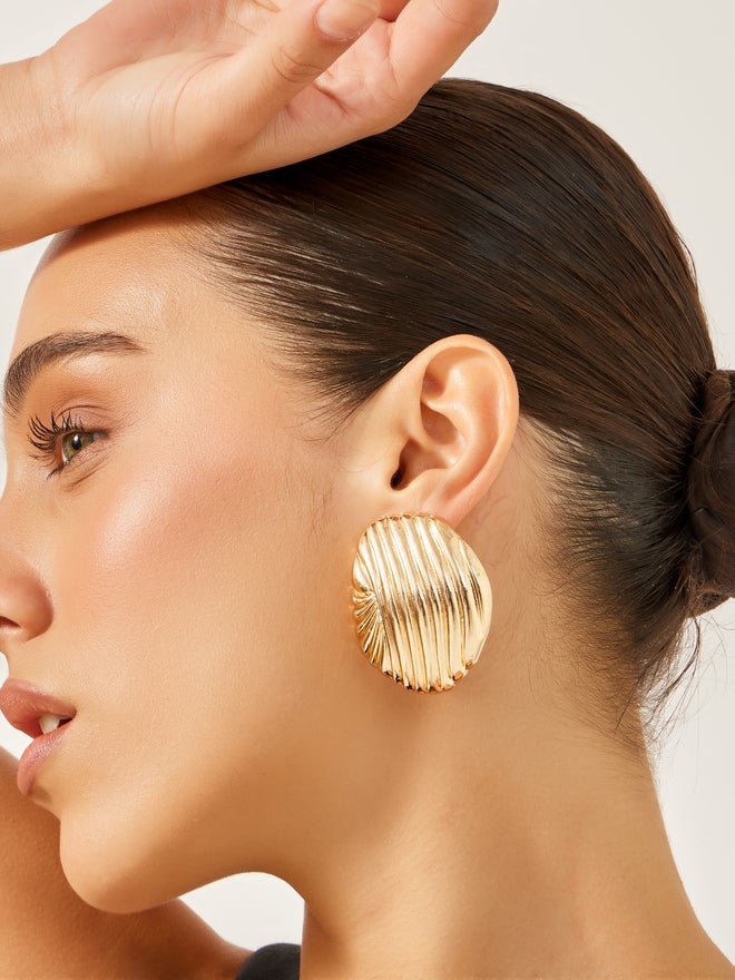 Styli Styli Textured Dangle Earrings  - Image 2