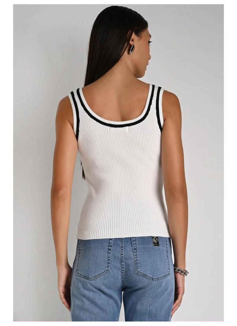 Carmen Steffens  White Metal Tank Top for Women | Best Price UAE