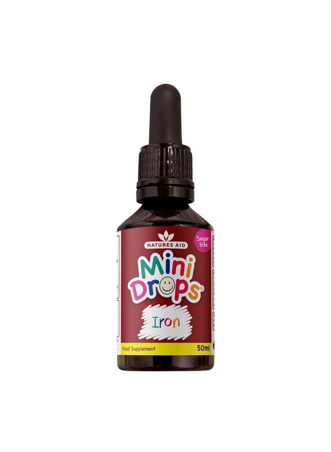 Natures Aid Iron Mini Drops for Infants and Children, Cognitive Development, Sugar Free, 50 ml - Image 2