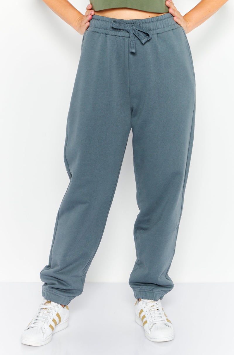 NAH/ Studio Women Regular Fit Plain Sweatpants, Grey - Image 1