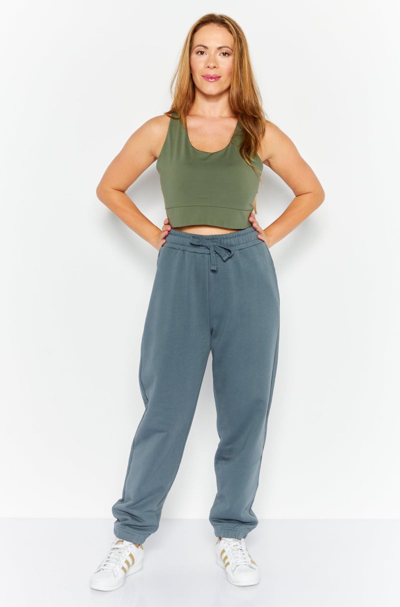 NAH/ Studio Women Regular Fit Plain Sweatpants, Grey - Image 3