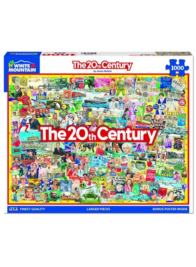 WHITE MOUNTAIN Puzzles 20Th Century, 1000 Piece Jigsaw Puzzle - Image 2