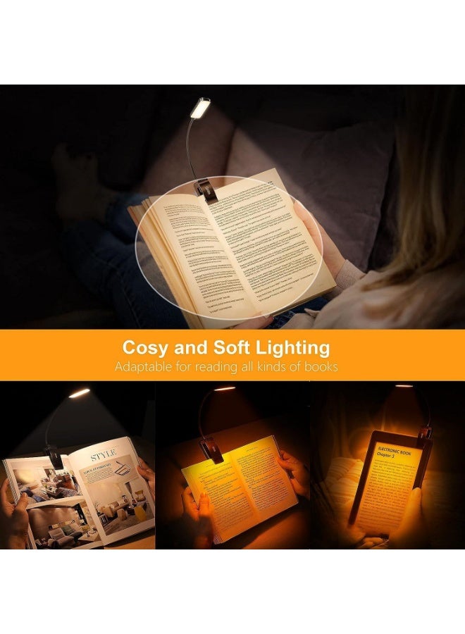 غريفين مصباح قراءة مع مشبك، 9 مصابيح LED، 3 درجات حرارة للضوء، مصابيح قراءة خفيفة الوزن للكتب في السرير، إضاءة مريحة للعين تصل إلى 80 ساعة - Image 5