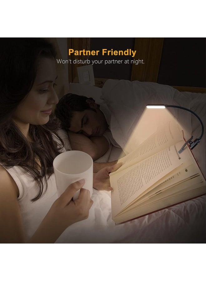 غريفين مصباح قراءة مع مشبك، 9 مصابيح LED، 3 درجات حرارة للضوء، مصابيح قراءة خفيفة الوزن للكتب في السرير، إضاءة مريحة للعين تصل إلى 80 ساعة - Image 4