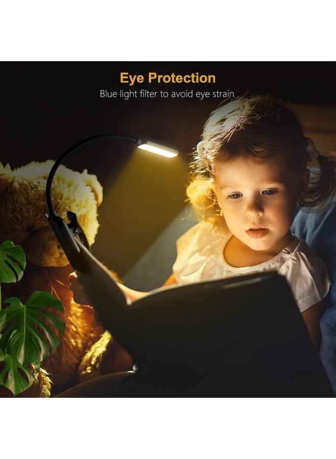 غريفين مصباح قراءة مع مشبك، 9 مصابيح LED، 3 درجات حرارة للضوء، مصابيح قراءة خفيفة الوزن للكتب في السرير، إضاءة مريحة للعين تصل إلى 80 ساعة - Image 3