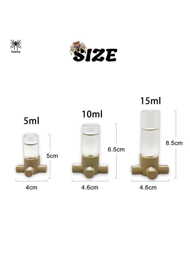 Daerky Jumping Spider Water Dispenser, Magnetic Hanging Feeder,Suitable for Jumping Spiders,Tarantulas, Praying Mantises,Arboreal Animals, and Other Small Animal Enclosure Accessories (Pink, 5ML) - Image 2