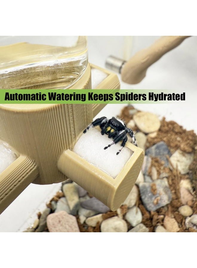 Daerky Jumping Spider Water Dispenser, Magnetic Hanging Feeder,Suitable for Jumping Spiders,Tarantulas, Praying Mantises,Arboreal Animals, and Other Small Animal Enclosure Accessories (Pink, 5ML) - Image 3