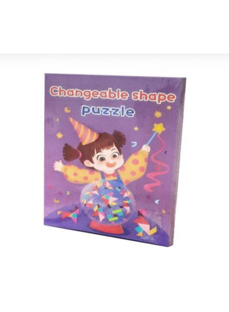 Magnetic Tangram Puzzle Book for Kids