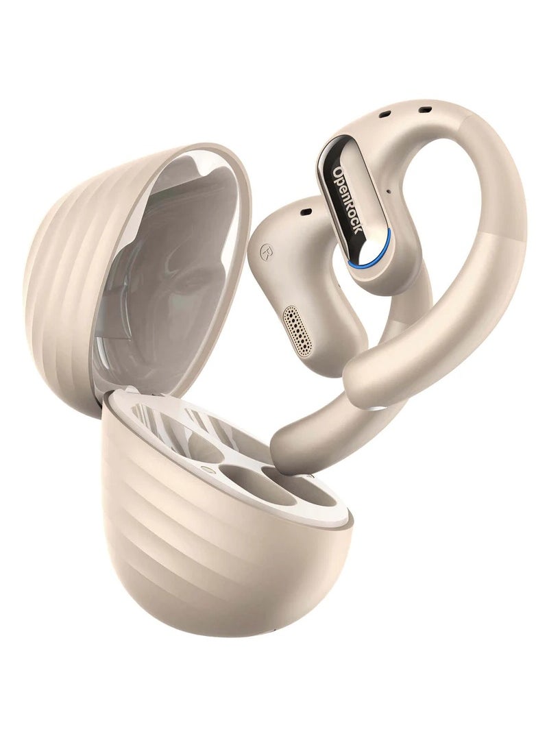 OpenRock - Pro Open-Ear Air Conduction Headphones, Bluetooth 5.2 Wireless Earbuds, 46 Hrs Playtime with Charging Case, Extra Deep Bass, IPX5 Waterproof, Sports Earphones for Running, Driving, Workout - Image 1