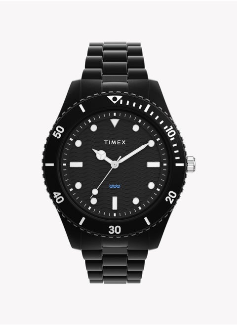Timex Men's Black Ocean Plastic Watch | TW2Y04500