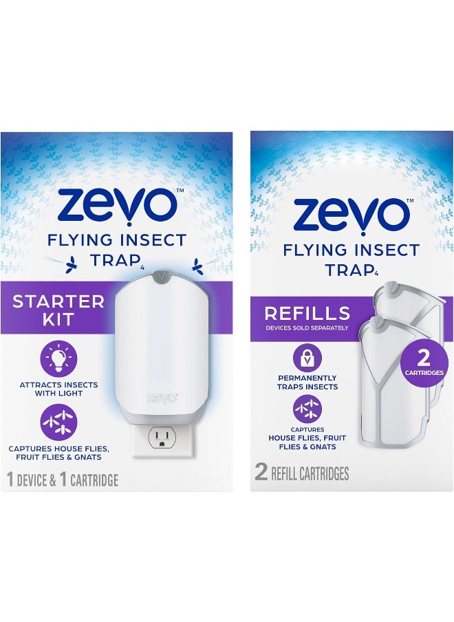 Zevo Flying Insect Trap Fly Trap + Refill Cartridge Pack 1 Plug in Base + 3 Total Refill Cartridges - pzsku/ZB952FAC931F8288A609DZ/45/_/1722071751/a4d41895-d9b7-4bd5-bf63-658370bfba4e